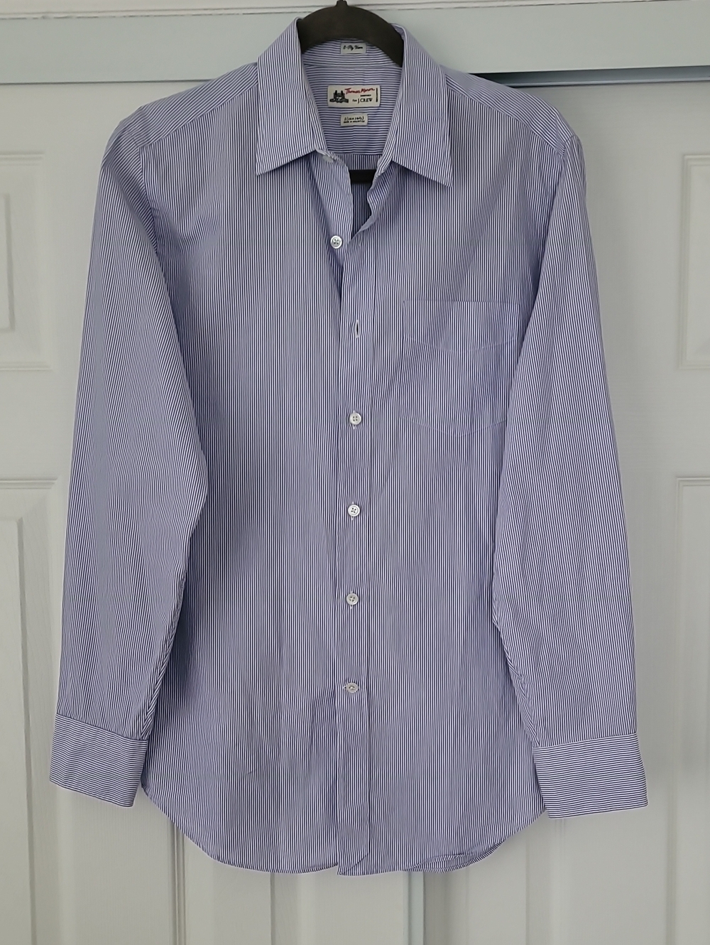 J Crew Men's Blue Stripe Dress Shirt